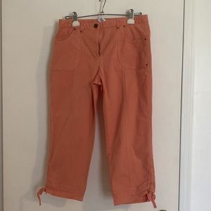 Ruby Rd orange crop pants size 6